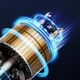 Портативний вентилятор YL007 with Display з підставкою для телефону 2000mAh Blue - изображение 4