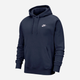 Bluza męska z kapturem Nike M Nsw Club Hoodie Po Bb BV2654-410 M Granatowa - obraz 5