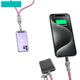 Дата кабель-шнурок Usams US-SJ745 Type-C to Type-C 60W (1.2m) Pink - зображення 2