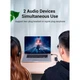 Звукова карта USB AUX jack, 3*TRS (Mic + Ear) 0.15m Volume Control чорна - изображение 6