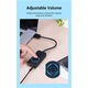 Звукова карта USB AUX jack, 3*TRS (Mic + Ear) 0.15m Volume Control чорна - изображение 7