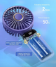 Охлаждающий ручной вентилятор с дисплеем и подставкой телефона 5 скоростей №2245 - изображение 5