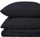 Набор MirSon №2959 Line Satin Light Pro Два одеяла летних Семейных 155x215 см 10-006 Black Eco-Soft + две наволочки 50х70 см + простынь 220х240 см (2200010973129) - изображение 5