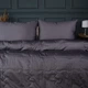 Набор MirSon №2996 Line Satin Premium Два одеяла летних Семейных 155x215 см 0240 Iron Grey Бамбук + две наволочки 50х70 см + простынь 220х240 см (2200010979565) - изображение 2