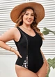 Злитий купальник FS Deborah Plus Size 4XL (58-60) Чорний (7601) - зображення 4