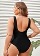 Злитий купальник FS Deborah Plus Size 4XL (58-60) Чорний (7601) - зображення 5
