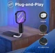 Портативная мухобойка от USB электрическая ловушка от комаров мух уничтожитель насекомых Electric Mosquito Swatter UKC 3945 - изображение 4