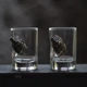 Подарочные стопки для водки 6 шт со вставками лимонка | Деревянная упаковка в виде пули 225-001-036 - изображение 3