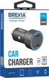 Автомобільний зарядний пристрій з швидкою зарядкою для телефона Brevia ePower DualCharge Display 40W 2xUSB-C (46040DCLB) - зображення 5