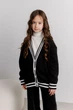 Дитячий кардиган зі смужкою ART KNIT чорний, 140-146см 039540 - зображення 7
