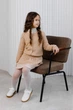 Детская кофта ART KNIT Герда бежевая, 140-146см 039663 - изображение 8