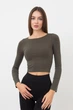 Кроп-топ Giulia 46/48(L/XL) Хаки (113716) - изображение 1