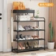 Полиця для взуття Multifunctional Storage Shoe Rack 5 полиць Чорний - зображення 4