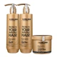 Набір Luxliss Keratin Smoothing Daily Care кератиновий шампунь, кондиціонер та маска + подарунок міні набір - изображение 2