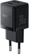 Мережевий зарядний пристрій Baseus Palm Fast Charger C+U 30W EU Cluster Black (P1011160A113-00) - зображення 4