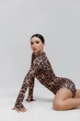 Комбінезон для танців хілз і тверк Goddess Leopard S Леопард (12046-S) - изображение 10