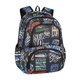 Рюкзак молодіжний CoolPack Spiner Big City "Написи" 41x30x13 см чорний (F001673) - зображення 1