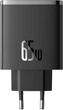 Сетевое зарядное устройство Baseus Cube Pro Fast Charger 2C+U 65W EU Cluster Black (P10152301113-00) - изображение 4