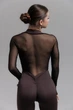 Комбінезон для танців хілз і тверк Diva Maxi Chocolate XS Коричневий (12055-XS) - изображение 3