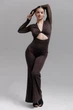 Комбінезон для танців хілз і тверк Diva Maxi Chocolate XS Коричневий (12055-XS) - изображение 6