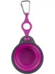 Дорожня миска для тварин Dexas Travel Cup w Bottle Holder&Carabiner з кріпленням пляшки та карабін 240мл Пурпурний (PW2204322405) - зображення 1