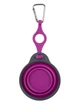 Дорожня миска для тварин Dexas Travel Cup w Bottle Holder&Carabiner з кріпленням пляшки та карабін 240мл Пурпурний (PW2204322405) - зображення 2