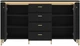 Комод Frisco Norica 1553х873х400 мм Черный матовый 2д4ш (23127-LAZK02) - изображение 2