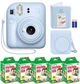 Набор Fujifilm INSTAX Mini 12 Pastel Blue голубая фотокамера мгновенной печати / картриджи 50 фото / чехол / альбом 64 фото Голубой - изображение 1