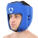 Шлем боксерский открытый кожаный Hard Touch 4233 размер L Blue - изображение 7