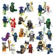 Большой набор фигурки человечки ниндзя Ninjago 24 штуки, конструктор Ниндзяго - изображение 2