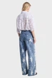 Жіночі блакитні джинси із візерунком RELAXED WIDE LEG JEAN Michael Kors 8 MS59065HME - зображення 3