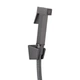 Смеситель для умывальника Qtap Gemini, Gunmetal Black PVD с гигиеническим душем QTGEM272GMB45692 оружейная сталь - изображение 3
