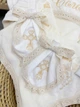 Утеплённая крыжма для девочки Family Tradition велюровая махра с вышивкой 100х100 см айвори Ангелочки Саломеи - изображение 6
