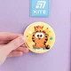 Набір бейдж на липучці та брелок-підвіска Kite Garfield, 2 шт. (GF25-3010) - зображення 4