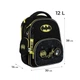 Рюкзак школьный каркасный ортопедический Kite Education DC Batman, для мальчиков, черный (DC25-556M) - изображение 5