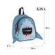 Рюкзак дитячий Kite Kids Hungry Shark, для хлопчиків, блакитний (K25-538XXS) - зображення 4