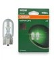 Галогенная автолампа Osram W5W ULTRALIFE 2825ULT-02B блистер 12V 5W две лампы (02251) - изображение 1