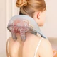 Массажер ударный для шеи и плеч с ИК-подогревом Neck massager электрический на аккумуляторе (2104618544) - изображение 11