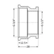 Муфта перехідна латунна Thermo Alliance Standart 3/4" × 1/2" ВВ, PN25 - зображення 2