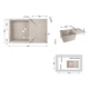 Кухонная мойка Lidz 790x495/230 MAR-07 (LIDZMAR07790495230) - изображение 3