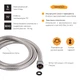Шланг Lidz Niagara 03 1,5 м LDNIA03CRM35452 Chrome - зображення 3
