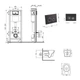 Готовое решение Qtap для ванной комнаты: подвесной унитаз Jay Ultra Quiet 520x360x320 + комплект инсталляции Nest 4 в 1 (круглая клавиша Matt Black) - изображение 2