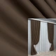 Комплект готовых штор VR-Textil Bagema Rvs № 1238ш Шоколадный 100х270 см 2 шт (31-524) - изображение 1