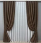 Комплект готовых штор VR-Textil Bagema Rvs № 1238ш Шоколадный 100х270 см 2 шт (31-524) - изображение 2