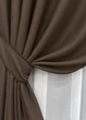 Комплект готовых штор VR-Textil Bagema Rvs № 1238ш Шоколадный 100х270 см 2 шт (31-524) - изображение 5