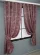 Комплект коротких штор VR-Textil Жаккард Sultan YL № 1209ш Малиново-серый 130х170 см 2 шт (35-0088) - изображение 2