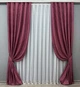Комплект готовых штор VR-Textil Жаккард Мрамор Al1 № 661ш Марсала 150х270 см 2 шт (30-430) - изображение 2
