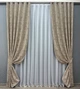 Комплект готовых штор VR-Textil Жаккард Sultan YL № 1208ш Бжево-серый 150х270 см 2 шт (33-0036) - изображение 2