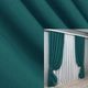 Комплект готовых штор VR-Textil Блекаут Bagema Rvs № 1297ш Изумрудный 150х270 см 2 шт (33-0148) - изображение 1