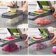 Овочерізка подрібнювач 14 в 1 з контейнером Мультислайсер Kitchen Ideas Veggie Slicer ситечко для яєць - зображення 3